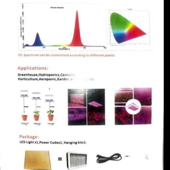 WYCN LED Grow Light 1000W 100 Pieces Led (MJC23B) - Picture 8 of 12